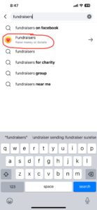 Facebook app screenshot