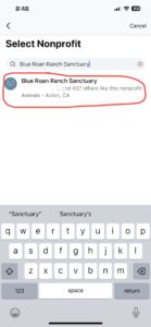 Facebook app screenshot